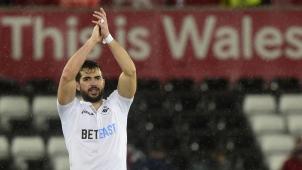 <p>Jordi Amat spielte unter anderem für Swansea City.</p>
