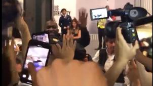 <p>Romelu Lukaku bei seiner Ankunft am Flughafen von Mailand.</p>