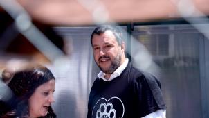 <p>Alle Augen sind auf ihn gerichtet: Vize-Premier und Innenminister Matteo Salvini.</p>