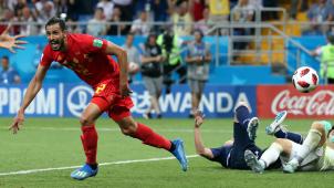 <p>Unvergessen: Im WM-Achtelfinale schießt Chadli die Roten Teufel in letzter Sekunde zum Sieg.</p>