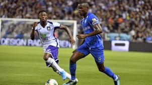 <p>Genks Ally Mbwana Samatta (r.) traf zum 1:0 gegen den RSC Anderlecht.</p>