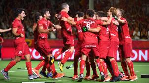<p>Die belgische Hockey-Nationalmannschaft gewinnt die Europameisterschaft.</p>