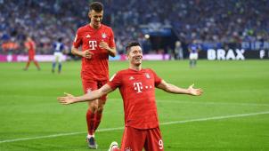 <p>Der Mann des Spieltags: Dreifachtorschütze Robert Lewandowski (r.)</p>