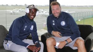 <p>Jean-Luc Dompé und Laurent Depoitre (rechts) sehen dem Spiel in Rijeka gelassen entgegen.</p>