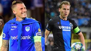 <p>Genk-Kapitän Dewaest und Brügge-Anführer Ruud Vormer.</p>