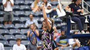 <p>Elise Mertens hatte nach ihrem Achtelfinalerfolg allen Grund zur Freude.</p>