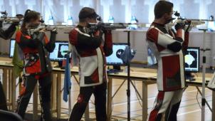 <p>Diese Aufnahme zeigt die drei ostbelgischen Teilnehmer beim Training am Freitag.</p>