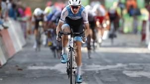 <p>Krists Neilands hielt im Schlussanstieg stand.</p>