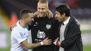 <p>Danijel Milicevic (l.) fordert: „Wir müssen gegen den KV Mechelen nachlegen“.</p>