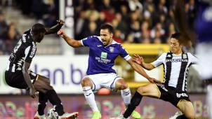 <p>Nacer Chadli (Mitte) erzielte den Anderlechter Siegtreffer.</p>