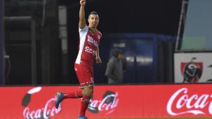 <p>Gianni Bruno, zweifacher Torschütze beim Kantersieg von Waregem gegen Cercle Brügge.</p>