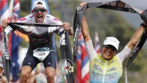 <p>Waren auf Hawaii erfolgreich: Frodeno (links) und Haug.</p>