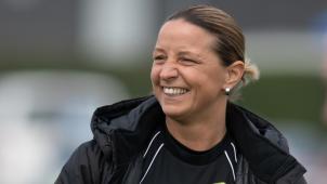 <p>Inka Grings kann es immer noch – und wie! Beim legendären Torwandschießen im aktuellen Sportstudio trifft die Ex-Nationalspielerin fünf Mal.</p>