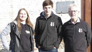 <p>Anaïs Hansen, Sebastien Pip und Richard Hoffmann (von links) traten in Mecheln für Rodt an.</p>
