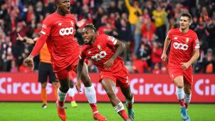 <p>Samuel Bastien feiert seinen späten Treffer.</p>