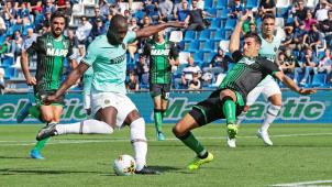 <p>Romelu Lukaku traf am Sonntag zweimal für Inter Mailand.</p>