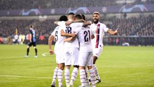 <p>Großer Jubel bei Paris St. Germain: Die Franzosen überrollten Brügge regelrecht.</p>