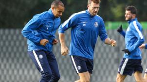 <p>Zwei der Genter Schlüsselspieler: Vadis Odjidja (links) und Laurent Depoitre</p>