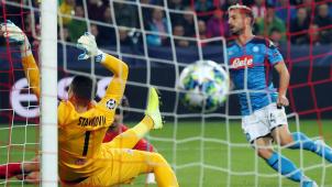 <p>Treffer 115: Dries Mertens (r.) erzielte das zwischenzeitliche 1:0 für Neapel.</p>