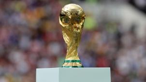<p>Das Objekt der Begierde: der Weltmeister-Pokal.</p>