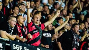 <p>Frankfurts Fans dürfen ihr Team nicht in Lüttich unterstützen.</p>