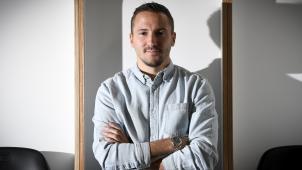 <p>Danijel Milicevic in der Kabine der AS Eupen: „San José schätze ich sehr.“</p>