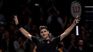 <p>Roger Federer steht in London in der Vorschlussrunde.</p>