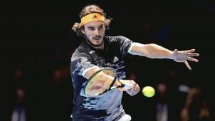 <p>Stefanos Tsitsipas feierte am Sonntag den bisher größen Erfolg seiner Karriere.</p>
