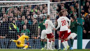 <p>Der Ausgleich durch Matthew Doherty (4) reichte nicht: Irland nimmt nicht an der EM-Endrunde teil.</p>