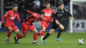 <p>Ein Bild, das die zweite Halbzeit perfekt beschreibt: Eupen lief dem Gegner davon.</p>