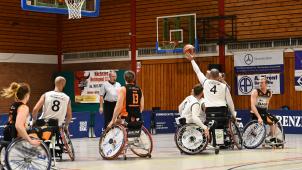 <p>Gegen Hannover konnten die Roller Bulls vor allem im ersten Viertel überzeugen.</p>