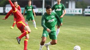 <p>Wakil Datou (r.) nahm wieder am Training teil.</p>