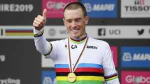 <p>Rohan Dennis wurde 2019 Zeitfahr-Weltmeister.</p>