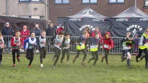 <p>Blick auf einen Teil der Teilnehmer beim Kinderlauf in Kelmis.</p>