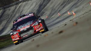 <p>Rallye-Show in der legendären Steilwandkurve der GP-Strecke in Monza.</p>