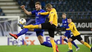 <p>Laurent Depoitre (links) war der Mann des Abends.</p>