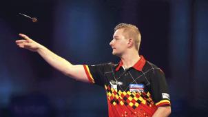 <p>Dimitri Van den Bergh sicherte sich souverän das Ticket für die dritte Runde.</p>