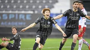 <p>Sieht aus wie ein Torjubel, war aber Verzweiflung: Eupens Angreifer haben weiter Ladehemmungen.</p>