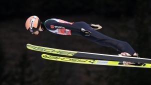 <p>Karl Geiger in Aktion: Die 68. Vierschanzentournee startet am Sonntag traditionell in Oberstdorf.</p>