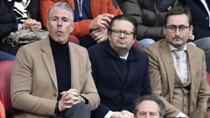 <p>Sportdirektor Michael Verschueren und Präsident Marc Coucke.</p>