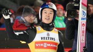 <p>Ryoyu Kobayashi hatte am Sonntag die Nase vorne.</p>