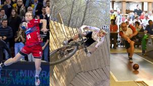 <p>Haben es in den GE-Jahresrückblick geschafft: Kim Braun, Arne Janssens und der World Cup der Kegel-Landesmeister.</p>