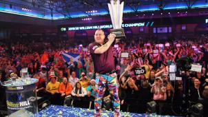 <p>Peter Wright krönte sich zum Darts-Weltmeister.</p>