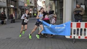 <p>Tom Reuter (vorne) legte in Trier ein hohes Tempo vor.</p>