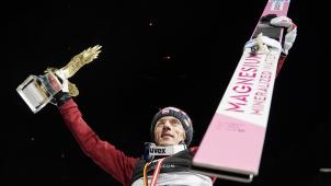 <p>Am Ziel der Träume: Dawid Kubacki hat die Vierschanzentournee für sich entschieden.</p>