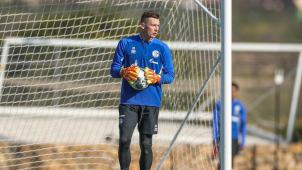 <p>Markus Schubert im Trainingslager der Schalker.</p>