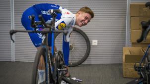 <p>Das Radsport-Talent Remco Evenepoel nimmt beim Giro d'Italia erstmals an einer Grand Tour teil.</p>