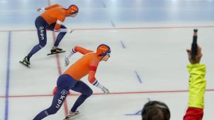 <p>Waren am Samstag erfolgreich: Patrick Roest und Sven Kramer.</p>