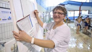 <p>Seit Jahren ein Teil des Schwimmmarathons: Colette Renardy.</p>