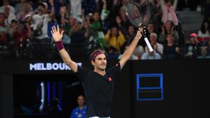 <p>Roger Federer konnte am Ende einer engen Partie doch noch jubeln.</p>